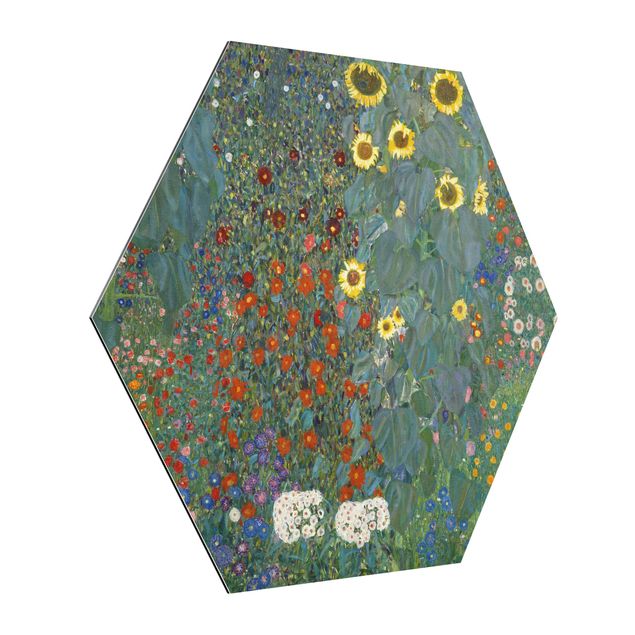 Quadri Art Déco Gustav Klimt - Girasoli in giardino
