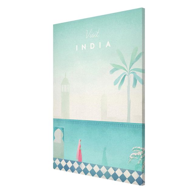Quadri stile vintage Poster di viaggio - India