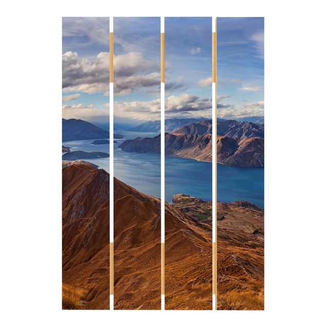Stampa su legno - Roys Peak in Nuova Zelanda - Verticale 3:2