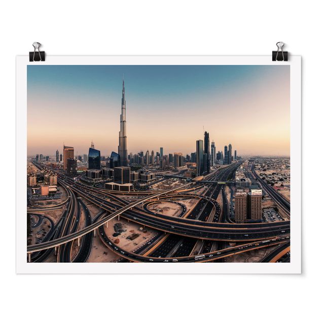 Poster città Abendstimmung a Dubai