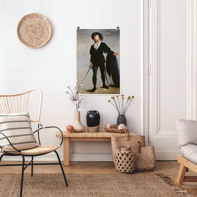 Quadri Impressionismo Edouard Manet - Jean-Baptiste Faure nel ruolo di Amleto