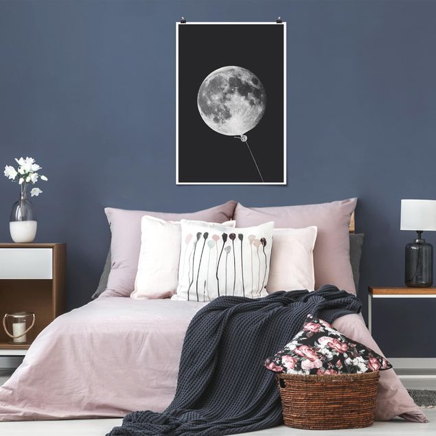 Quadro moderno Palloncino con luna