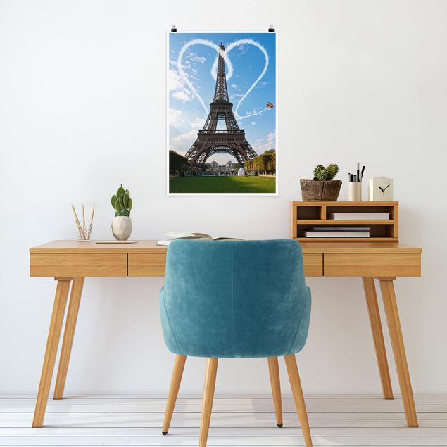 Quadro amore Parigi - Città dell'amore