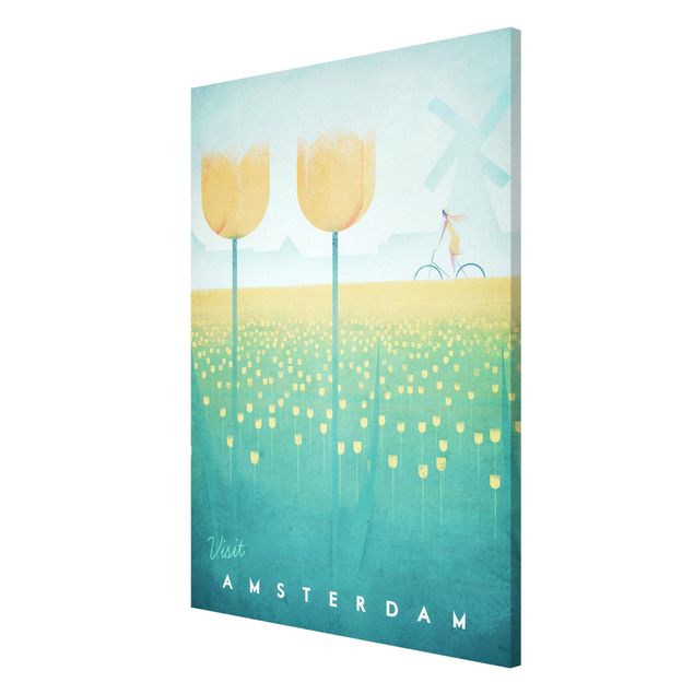 Quadri con fiori Poster di viaggio - Amsterdam