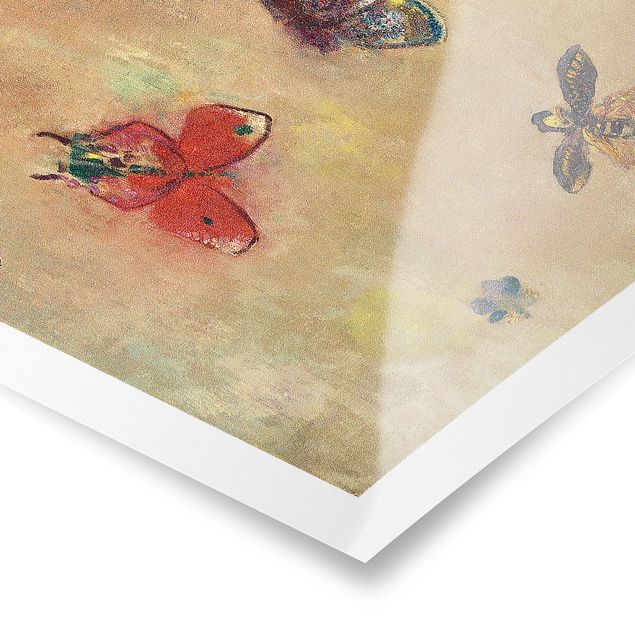 Quadri con animali Odilon Redon - Farfalle colorate