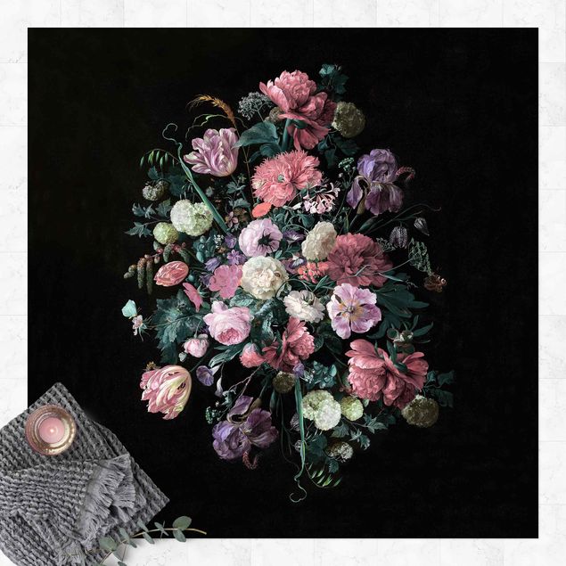 tappeti da esterno Jan Davidsz De Heem - Bouquet di fiori scuri