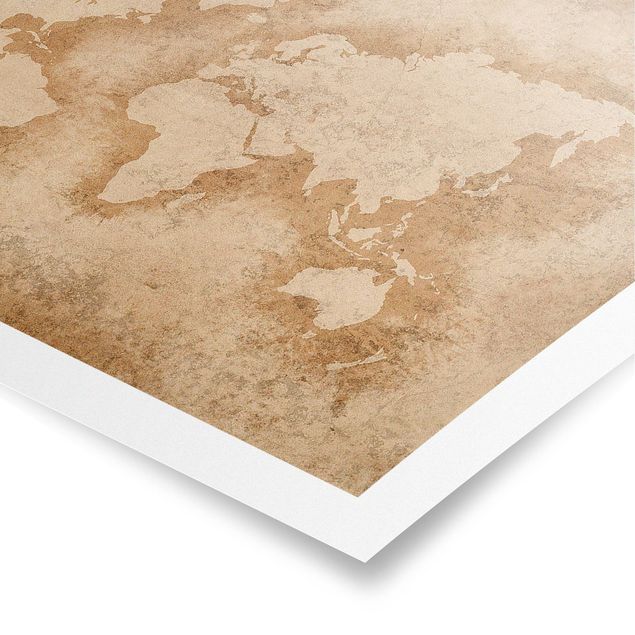 Stampe poster Mappa del mondo antico