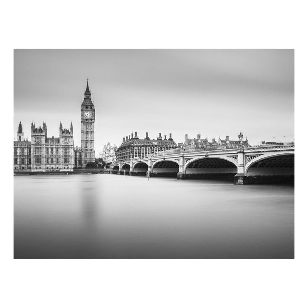 Quadri moderni per arredamento Il ponte di Westminster e il Big Ben