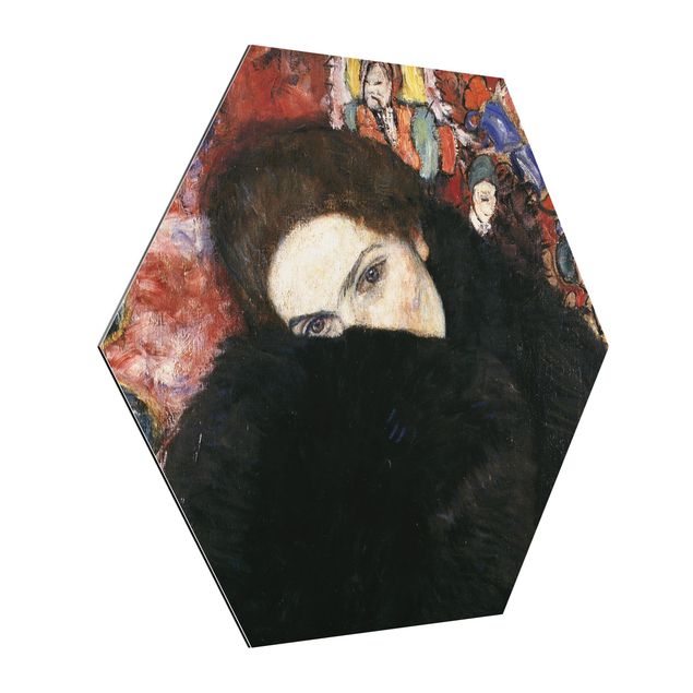 Quadri moderni per arredamento Gustav Klimt - Signora con la muffola