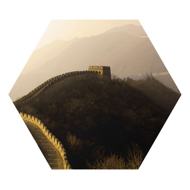 Quadri natura Alba sopra la muraglia cinese