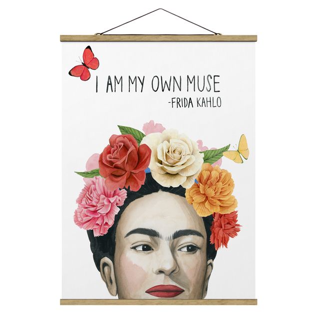 Quadri moderni colorati Pensieri di Frida - Musa