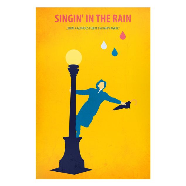 Riproduzione quadri famosi Locandina film Cantando sotto la pioggia