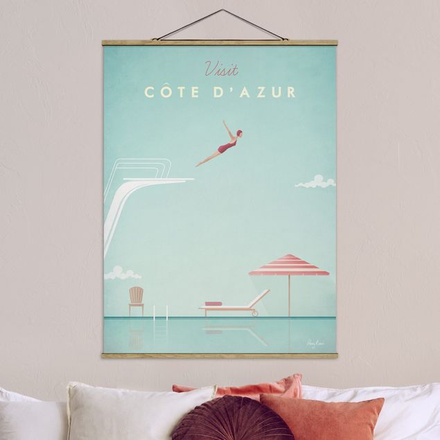 Quadro mare Poster di viaggio - Costa Azzurra