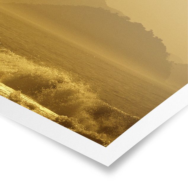 Poster spiaggia mare Costa d'oro