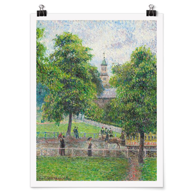 Quadro post impressionista Camille Pissarro - Chiesa di Sant'Anna, Kew, Londra
