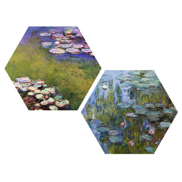 Quadri moderni per arredamento Claude Monet - Set Ninfee