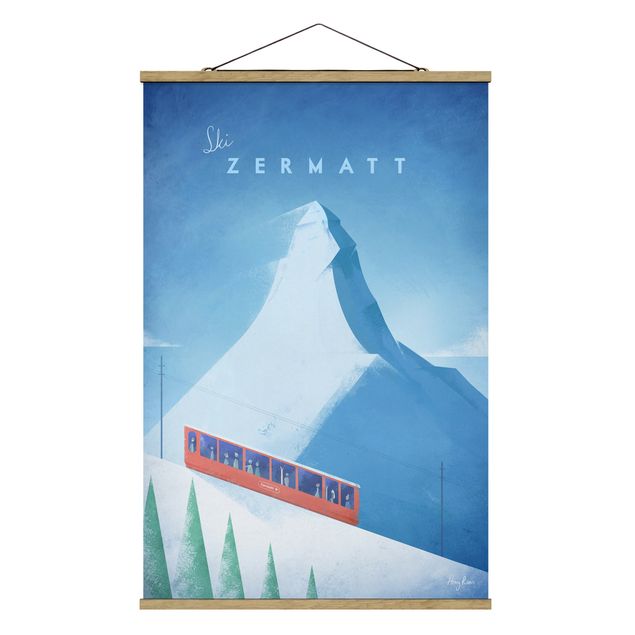 Quadri vintage Poster di viaggio - Zermatt
