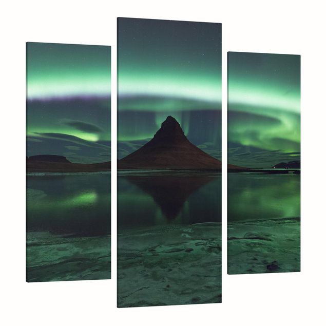 Quadri natura L'aurora boreale in Islanda