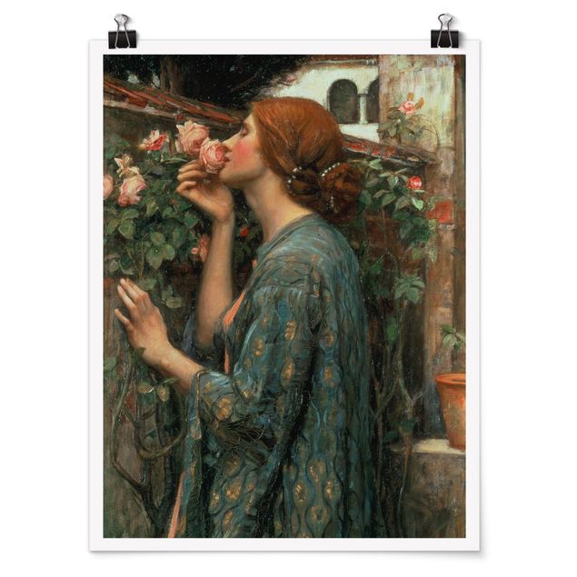 Riproduzioni quadri famosi John William Waterhouse - L'anima della rosa