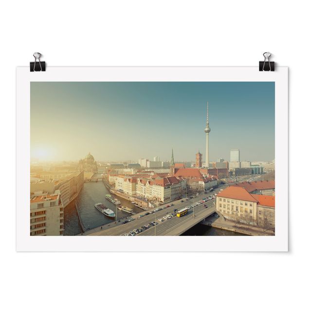 Poster architettura Berlino al mattino