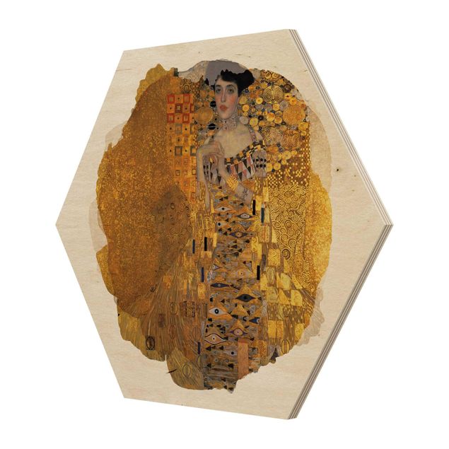 Stampe su legno Acquerelli - Gustav Klimt - Ritratto di Adele Bloch-Bauer I