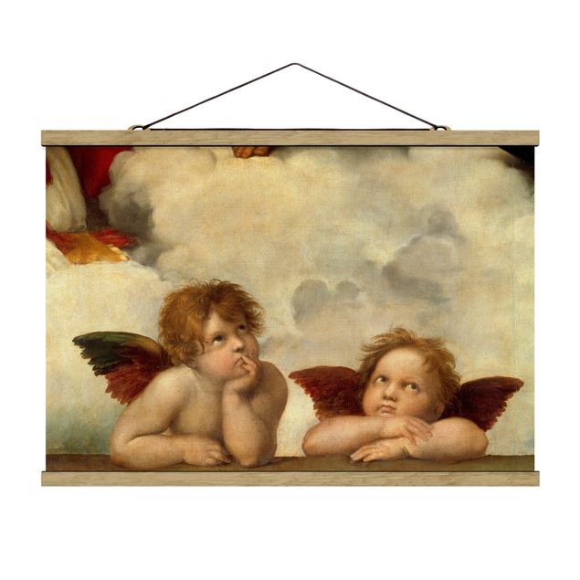 Quadro moderno Raffael - Due angeli. Dettaglio da La Madonna Sistina