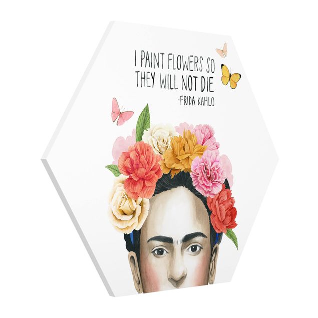 Quadro colorato Pensieri di Frida - Fiori