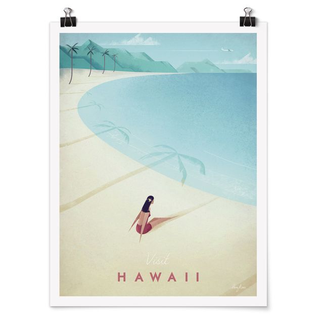 Quadro spiaggia Poster di viaggio - Hawaii