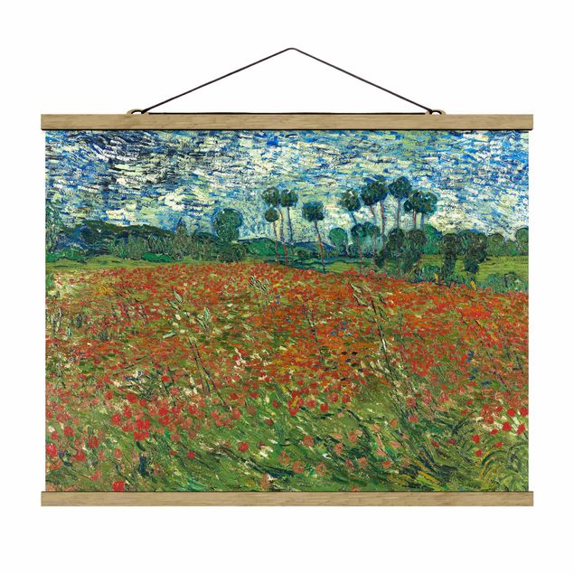 Quadro post impressionista Vincent Van Gogh - Campo di papaveri