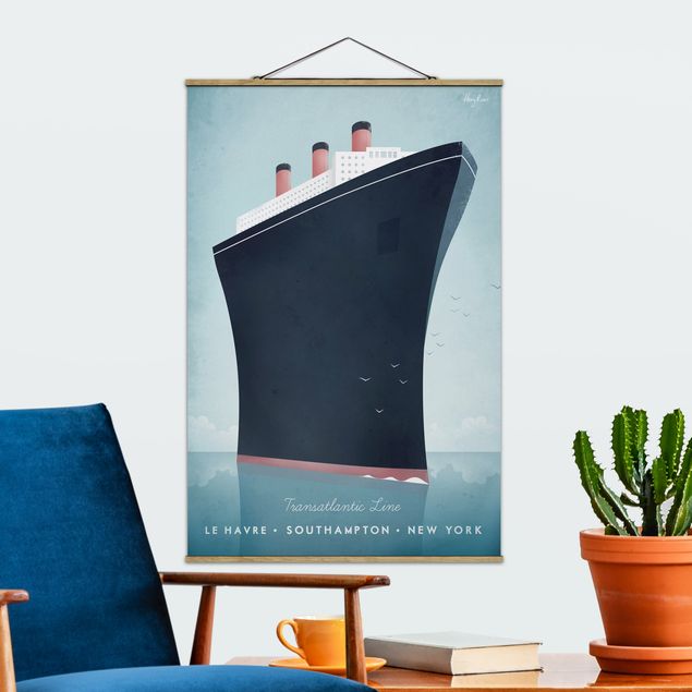 Quadri mare Poster di viaggio - Nave da crociera