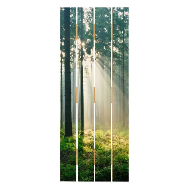 Stampa su legno - Enlightened Foresta - Verticale 5:2