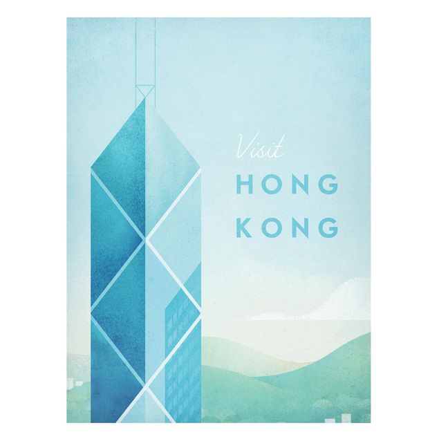 Lavagne magnetiche con architettura e skylines Poster di viaggio - Hong Kong