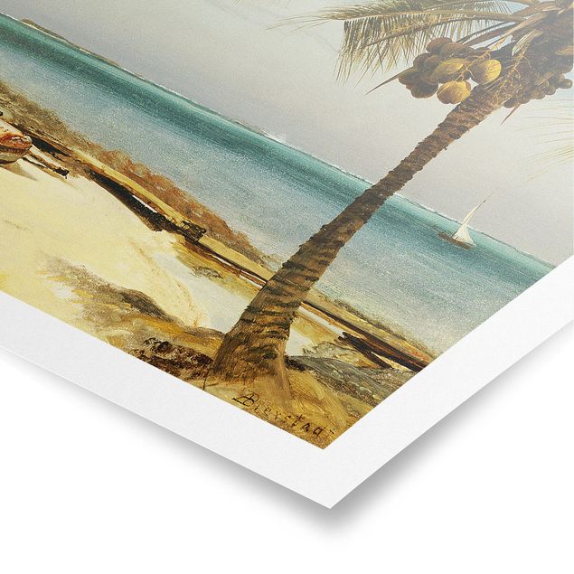 Quadri paesaggistici Albert Bierstadt - Costa tropicale