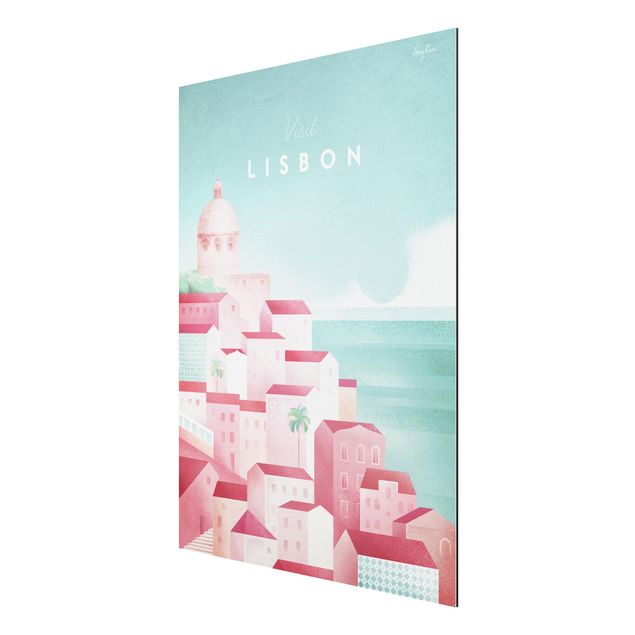 Quadri con spiaggia e mare Poster di viaggio - Lisbona