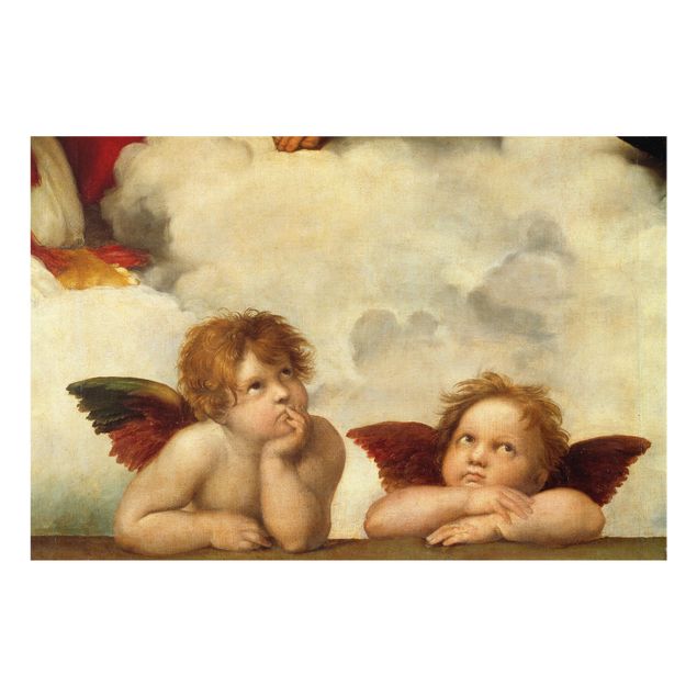 Paraschizzi con riproduzioni Raffael - Due angeli. Dettaglio da La Madonna Sistina