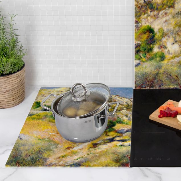 Coprifornelli con paesaggio Auguste Renoir - Roccia all'Estaque