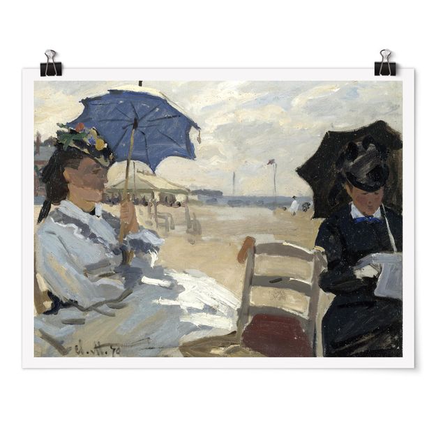 Stile artistico Claude Monet - Sulla spiaggia di Trouville