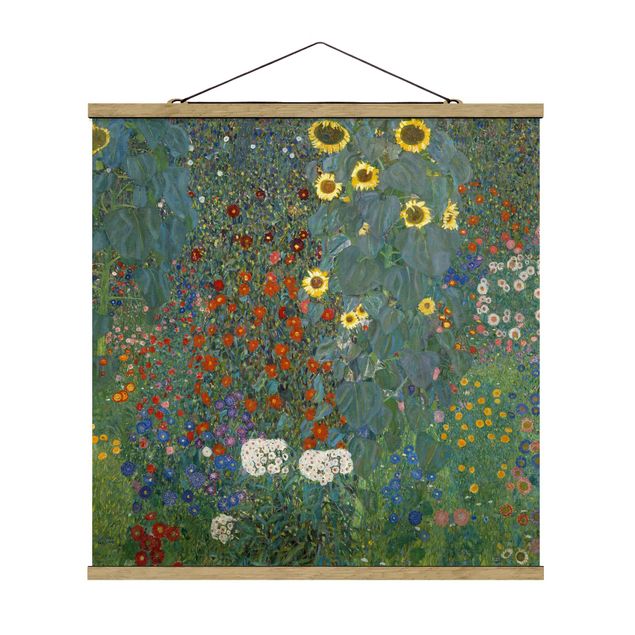 Quadri Art Déco Gustav Klimt - Girasoli in giardino