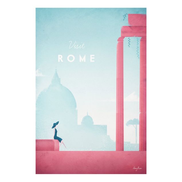 Quadro vintage Poster di viaggio - Roma