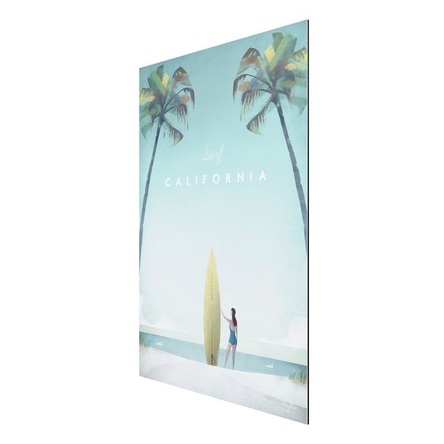 Quadro spiaggia Poster di viaggio - California