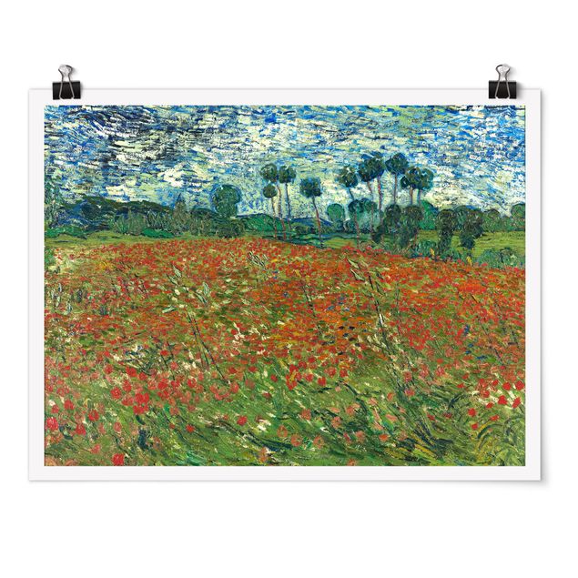 Post impressionismo quadri Vincent Van Gogh - Campo di papaveri