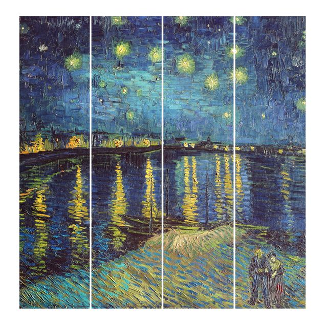Post impressionismo quadri Vincent Van Gogh - Notte stellata sul Rodano