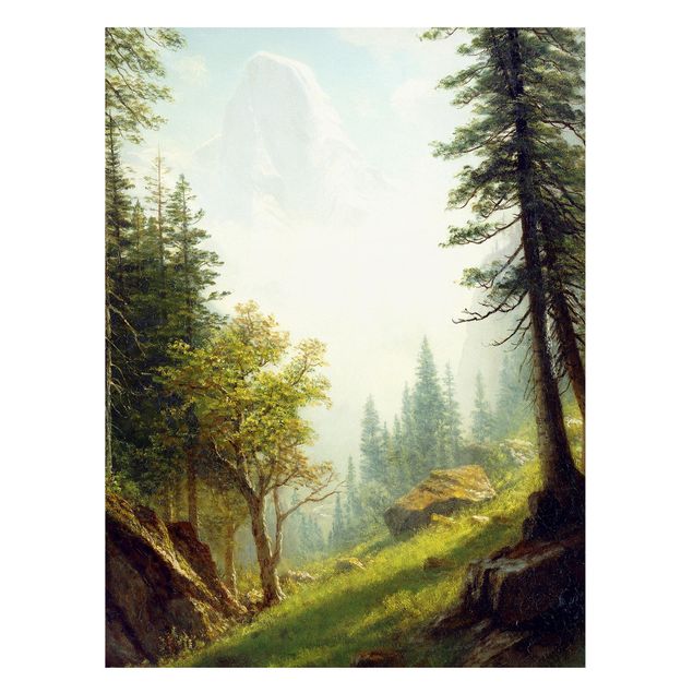 Stampe quadri famosi Albert Bierstadt - Tra le Alpi Bernesi