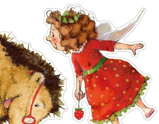 Marca Arena Verlag Set di adesivi "The Strawberry Fairy" - Con il riccio
