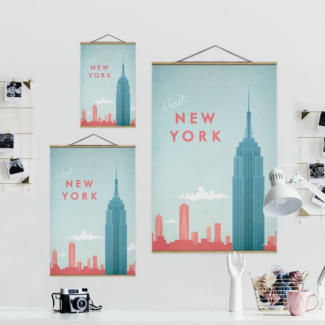 Foto su tessuto da parete Poster Viaggi - New York in formato verticale 2:3