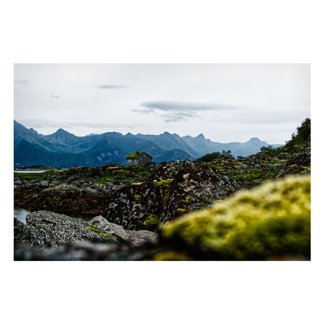 Quadri montagne Rifugio desolato in Norvegia