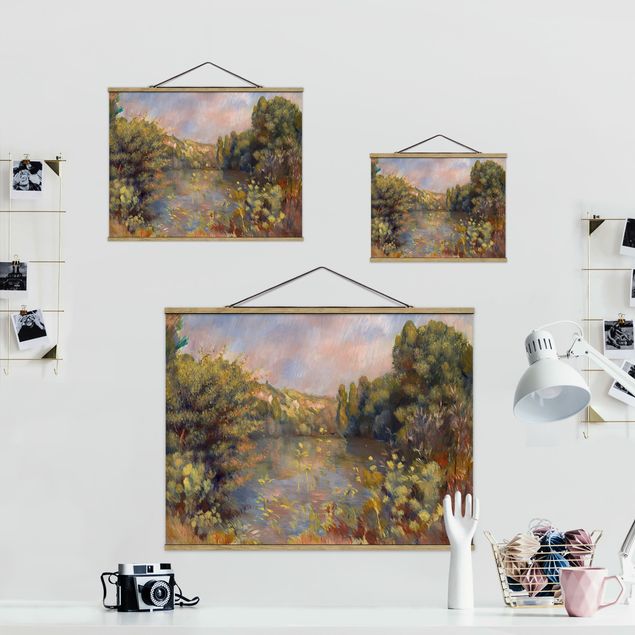Quadri moderni   Auguste Renoir - Paesaggio lacustre