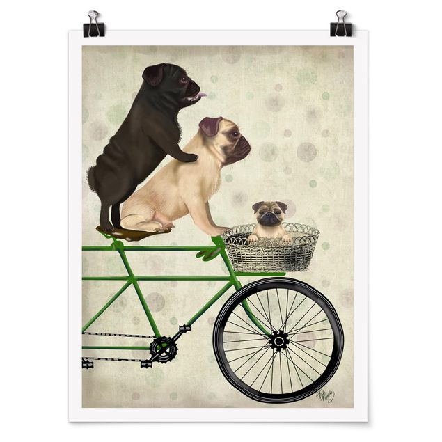 Poster vintage Ciclismo - Carlini in bicicletta