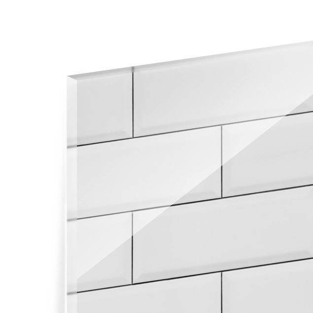 Paraschizzi in vetro - White Ceramic Tiles
