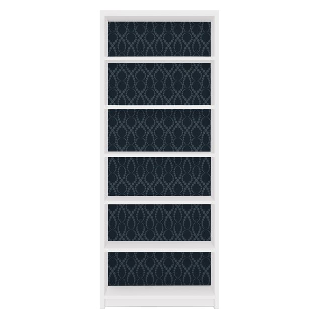 Pellicole adesive per mobili libreria Billy IKEA Ornamento con perline nere